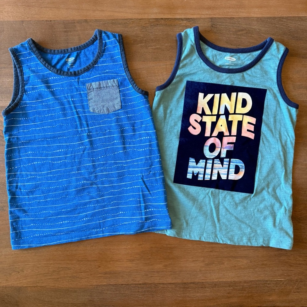 ⚡️3/$20 Old Navy Kids Tank Top Set - 5T boy bundle